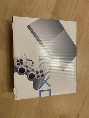 SONY Playstation2 Slim Satin Silver Ovp Komplett