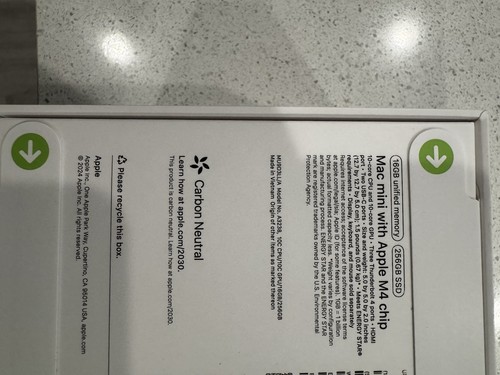 Neu 2024 Apple Mac mini M4 Chip 256GB SSD 16GB Ram Silber - Bild 4 von 4