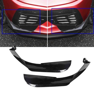 Front Bumper Splitters Side Canards For Corvette C8 Stingray Z51 C8.R 2020+ USA