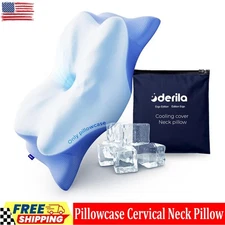 Derila Ergo Cervical Pillowcase Neck Pillow for Sleeping Ergonomic Pillow Case