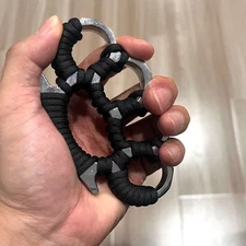 Heavy Duty Hexagon Defence Personal 4 Finger Defense Ring Emergency Knuckle Tool