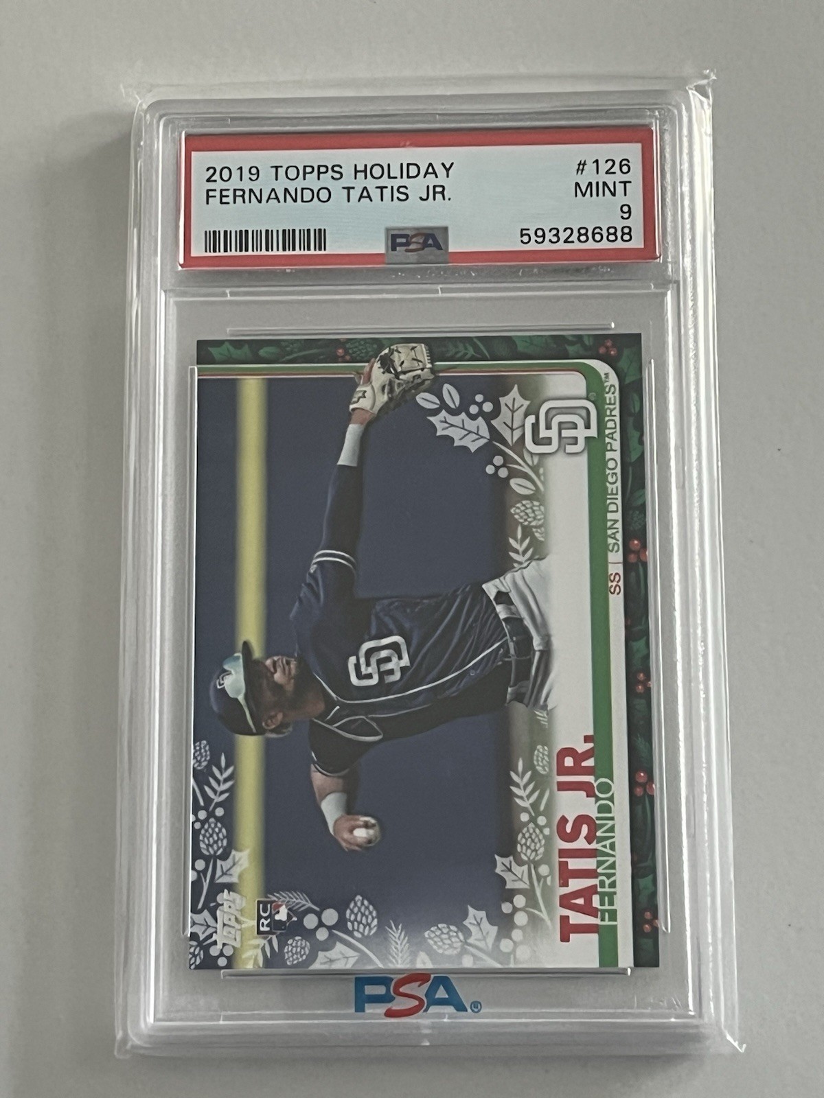 2019 Topps Walmart Holiday #HW126 Fernando Tatis Jr. RC MLB San Diego PSA 9