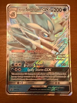 Alolan Sandslash GX SM236 Holo Black Star Promo Jumbo Oversized