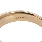 ESTATE SOLID 14K YELLOW GOLD NATURAL DIAMOND 7.15mm BAND RING SIZE 13 #7983 — photo 7