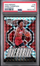 2023 PANINI MOSAIC OVERDRIVE #18 AMEN THOMPSON PSA 9