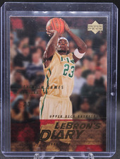 2003-04 Upper Deck Basketball LeBron James “LeBron’s Diary” Rookie Card #LJ3 RC. rookie card picture
