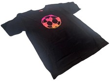 Puma Youth Love Soccer Graphic Black Short Sleeve Shirt Size Medium