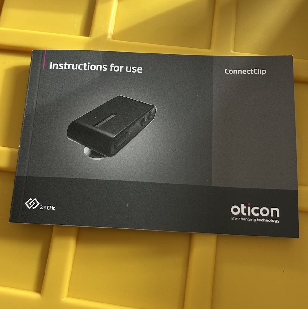 Oticon Connect Clip Bluetooth Streamer & Microphone. Very Lightly Used.