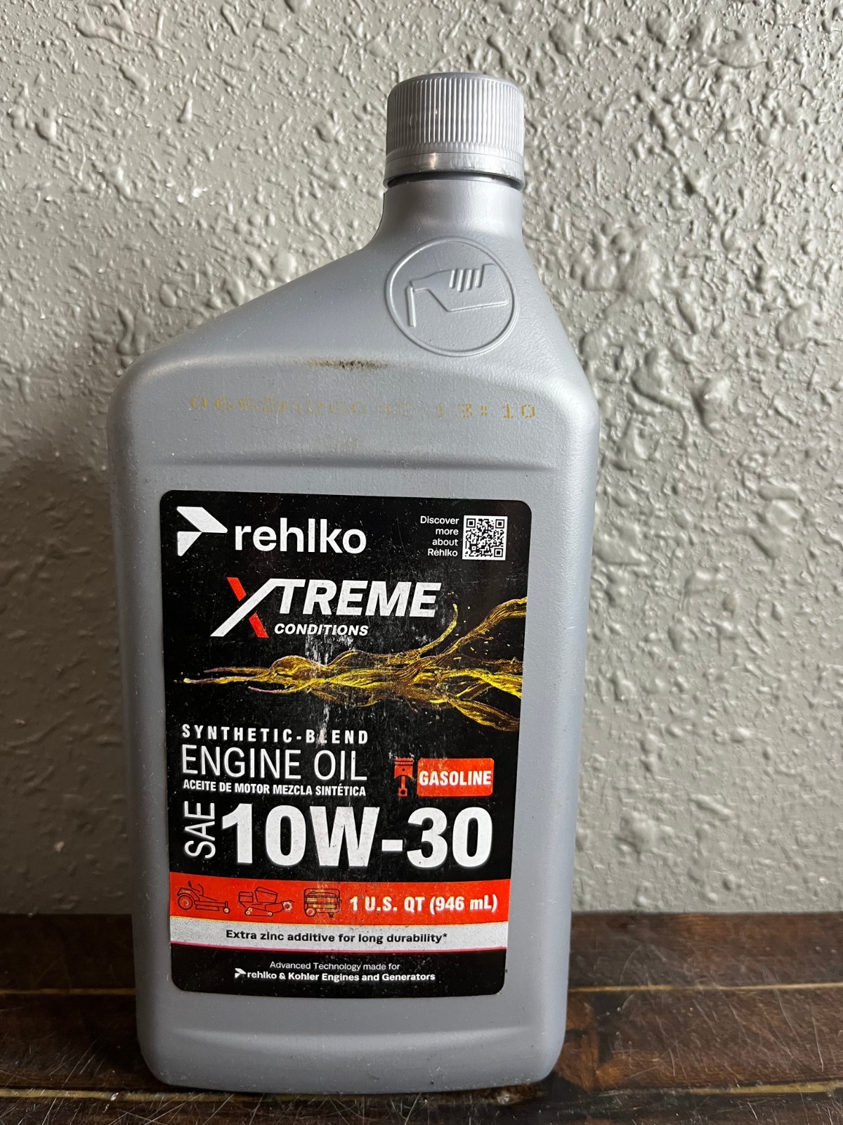 Rehlko X Treme Conditions Synthetic Blend 10W 30 Engine Oil 1 QT 946ML Gasoline