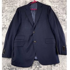 Suit Supply Sienna Navy Blue Wool Blazer Jacket Vitale Barberis Canonico Mens 42