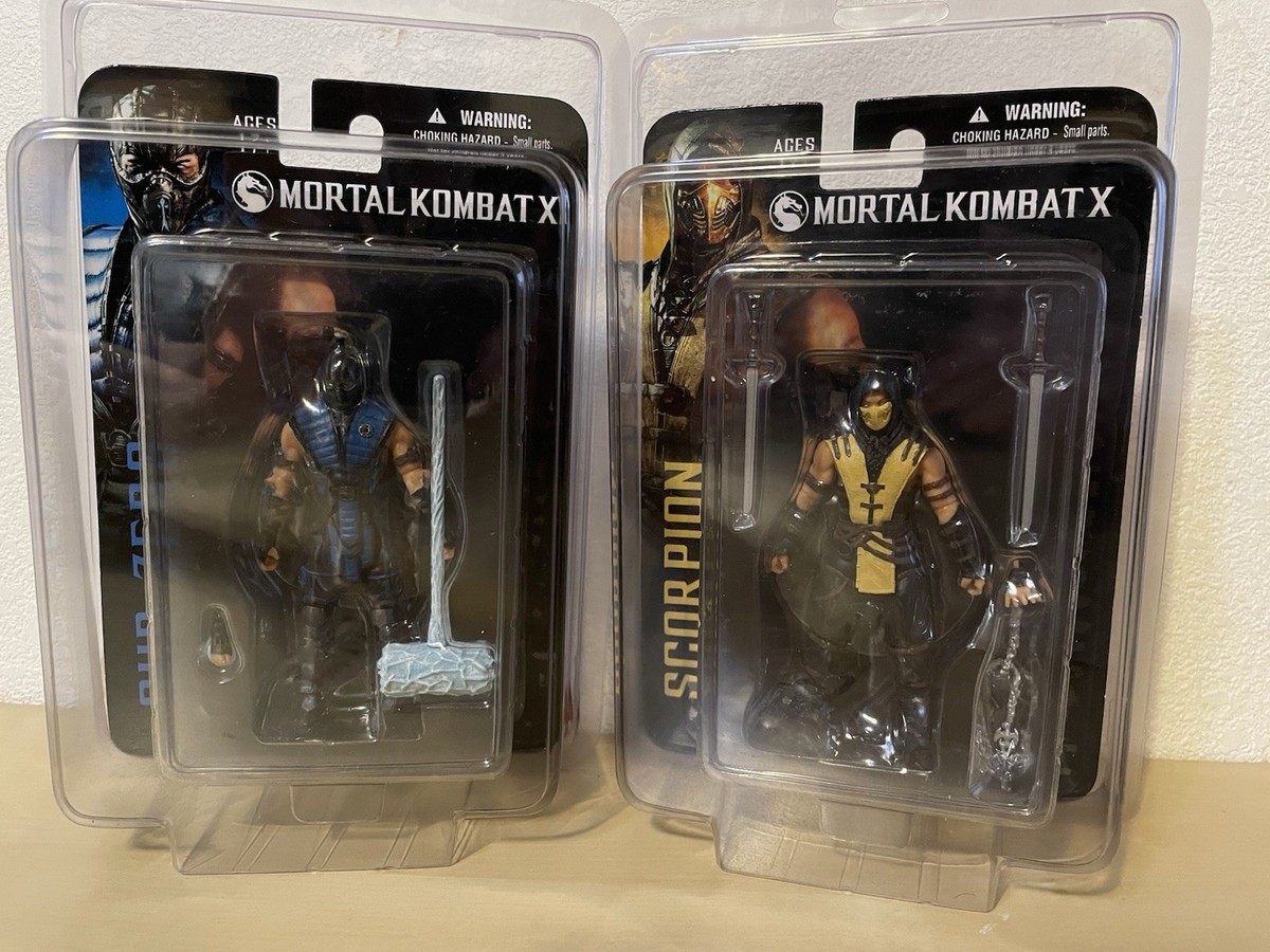 Mezco Mortal Kombat X 3.75 inch Sub-Zero & Scorpion figures lot | eBay