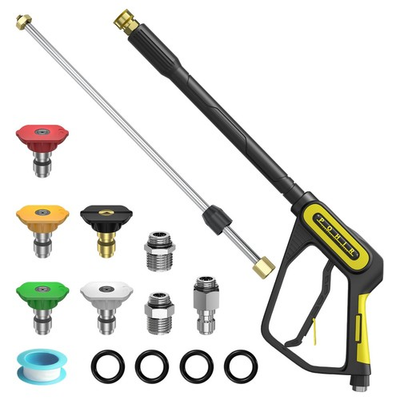 #ad 5000PSI Pressure Washer 40 Inch Adjustable Length with 3 8quot; Swivel Plug amp; M... $55.00
