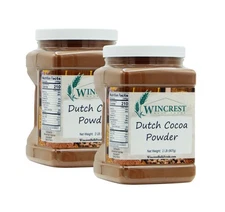 WinCrest Dutch Cocoa Powder - 2 Lb Tub (Pack of 2) - Free Expedited Shipping!