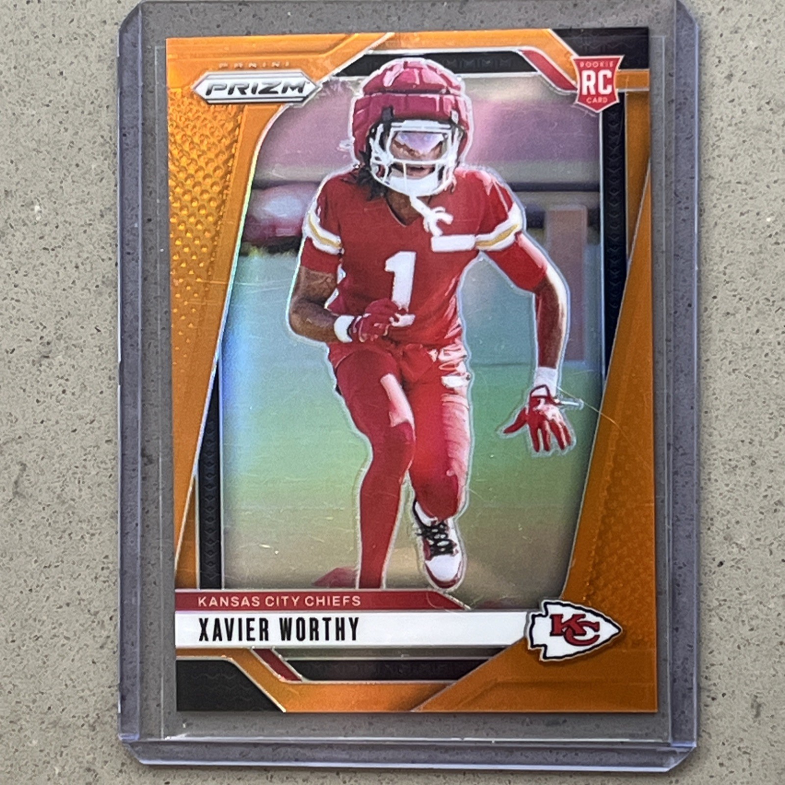 2024 Panini Prizm Xavier Worthy RC Rookie Orange /249 #399 Chiefs RC
