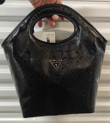 Guess Insulated Lunch/Picnic Bag Tote Logo Black  15x14x5 