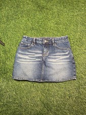 VTG Aeropostale Low Rise Micro Mini Jean Skirt 2000s Y2K Size 0