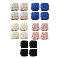 4 Rollen Pompom-B&auml;lle, dickes Garn, Arm-Stricken, H&auml;kelgarn, Jumbo-Garn f&uuml;r