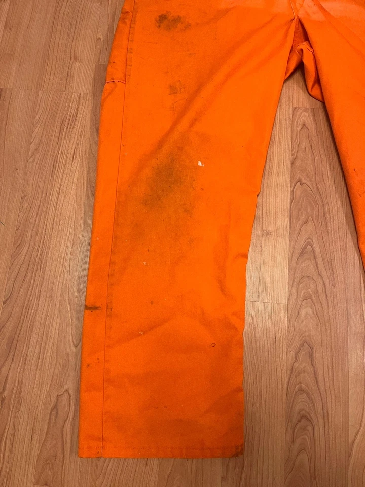 Red Kap Snap Front Work Coveralls Orange 48-RG Uniform CT 100R2 Ford Motor Co - Image 3 of 4