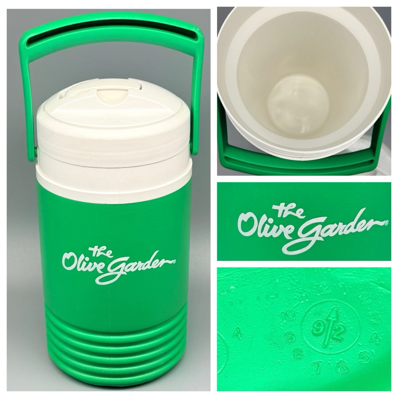 VHTF VTG RARE 1992 "The" OIive Garden Green Igloo Half Gallon Cooler Jug USA 90s