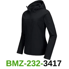 CAMEL CROWN Womens Fleece Lined Softshell Jacket Hooded Waterproof, XXXL