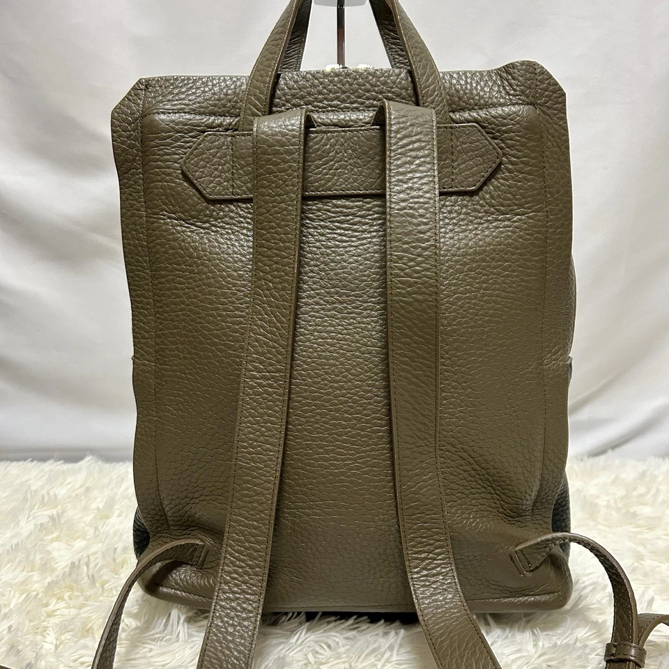 FURLA Furla Mochila Mujer Bolso de Mano Caqui Cuero Negro Foto 2 de 4