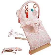 Baby Bouncer, 3-Point Harness Baby Bouncer Seat for Newborn , Portable Baby R...