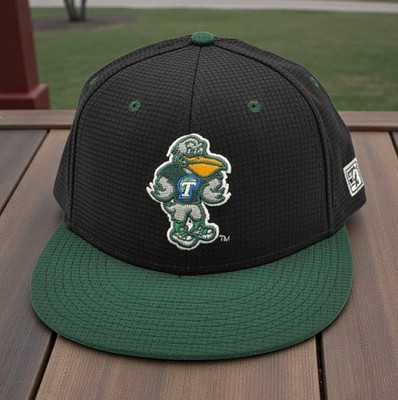 Tulane Green Wave The Game PRO Two-Tone Fitted Size 7 3/8 Black & Green Hat Cap