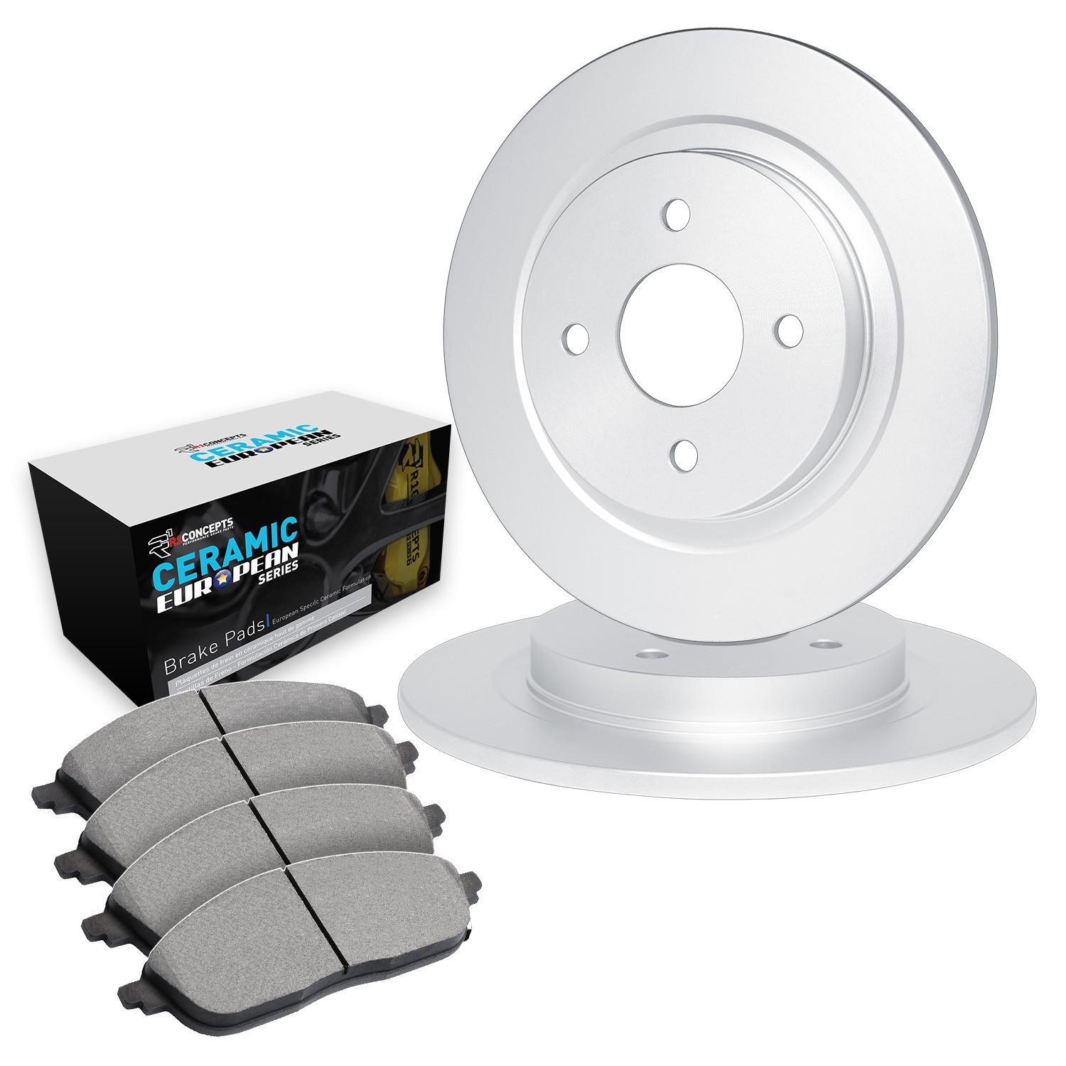 For Lotus Eclat 1976-1979 R1 Concepts Front Brake Kit w Euro Ceramic Pads