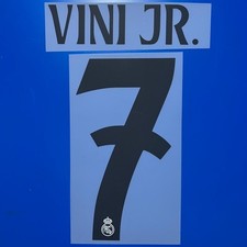 Vinicius 2024-25 Real Madrid Player Size Nameset Name Number ID Print