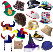 12 Assorted Funny Hats Dress up Costume Hats Crazy Party Hat Photo Booth Props H