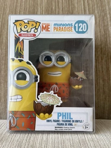 Funko Pop! Despicable Me Minions in Paradise #120 Phil Coconut w Protector