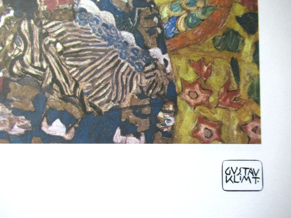 GUSTAV KLIMT: Schöne Lithographie limitiert 200 Exemplare, signiert, 50x70cm - Bild 3 von 4