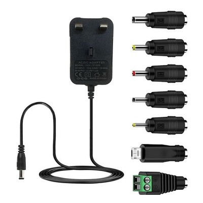 12 V 1 A 7 Stecker kostenlos AC/DC UK Stecker Netzteil Adapter CCTV Kamera LED Streifen