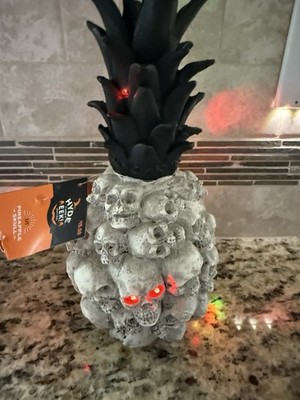 Hyde And Eek Skull Pineapple Target Halloween Collection Spooky Tiki Lights Up