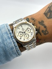 Ebel 1911 Chronograph El Primero Miami Vice Ref.1134901 Steel & Gold 1990s