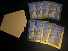 Plus Mark Religious 8 Christmas Holiday Cards Mary With Baby Jesus Envelopes
