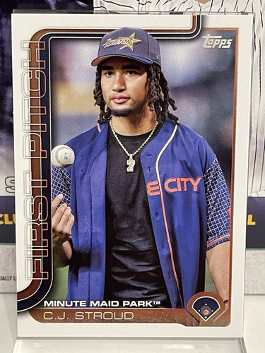 2025 TOPPS BASEBALL SERIES 1 - CJ Stroud #FP-10 First Pitch - Houston Astros