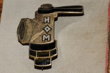 HM Fire Hydrant  Fraternal Organization Pin From 1902 Salesman sample 10K Gold