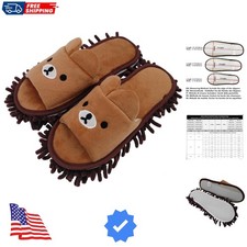 Super Chenille Microfiber Washable Mop Slippers Shoes, Detachable Mopping Sho...