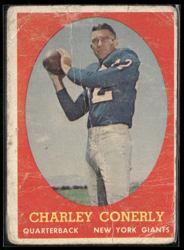 Charley Conerly #84 1958 Topps card
