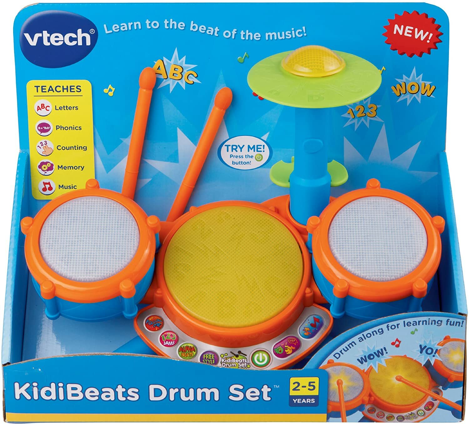 vtech kidibeats drum set pink
