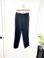 Vintage 90s Liz Claiborne Black Linen Blend Pants Women  s Size 10
