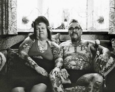 Vintage Tattoo Image 14 x 11" Photo Print
