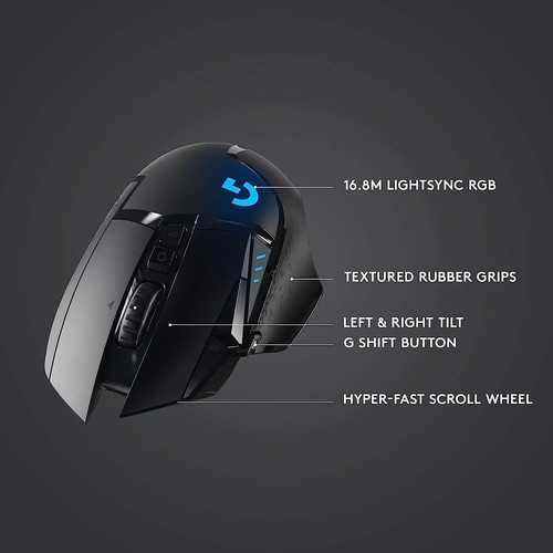 Logitech G502 Lightspeed (910-005568) Wireless Gaming Mouse - Picture 6 of 10
