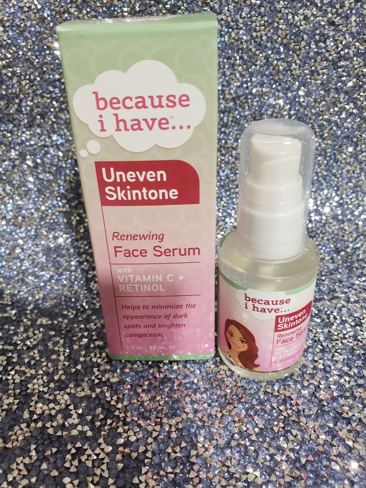 Because I Have Uneven Skin Tone Renewing Face Serum W/ Vitamin C + Retinol 1 oz