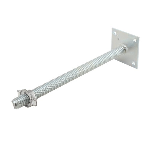 Scaffolding 18In Leveling Jack Alloy Steel Plate Base Adjustable Screw - 4 Pack - Picture 10 of 12