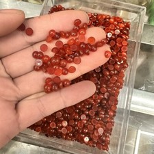 100pcs 5mm Round CAB CABOCHON Natural Red Agate Stone Round Beads No Holes