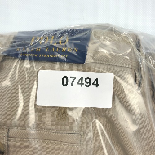 NEW Ralph Lauren Polo Chino Pants Men 38x32 Stretch Twill Khaki - Picture 14 of 14