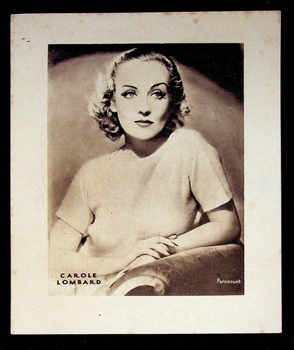 Revista de películas original de Carole Lombard de los años 40 retrato foto todavía raro - Imagen 1 de 2