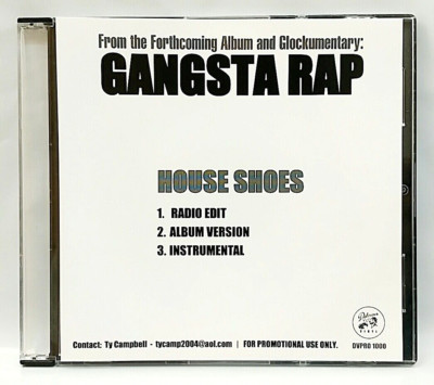 CD) Gangsta Rap ‎– House Shoes , Promo, Single, NM, 3 Tracks, Rare